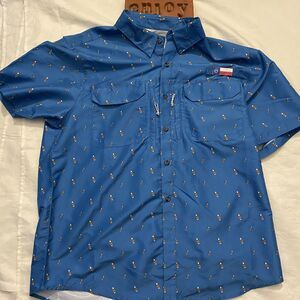 Magellan Outdoors Fish Gear Howdy Rodeo Print Moisture Wicking Men's Size Large